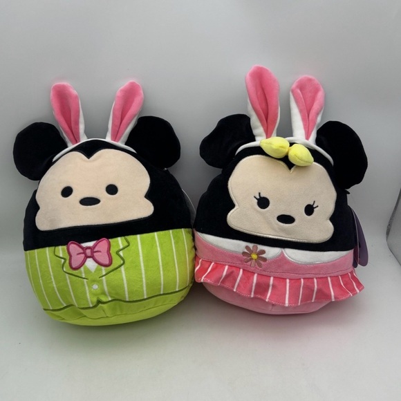 NWT Disney Mickey & Minnie Easter Squishmallows - Picture 1 of 5